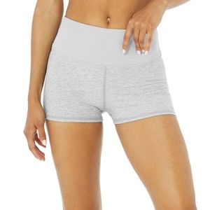 Alo Yoga Alosoft Athletic Heather Grey Aura Short